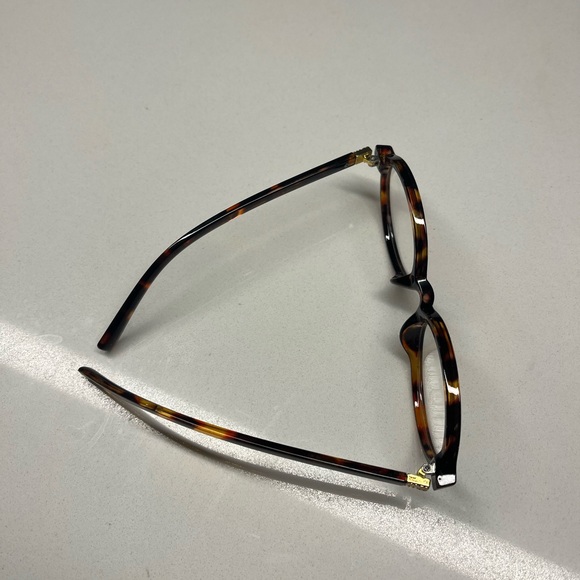 Oval Small Frame Retro Plain Eyeglasses - Picture 6 of 9